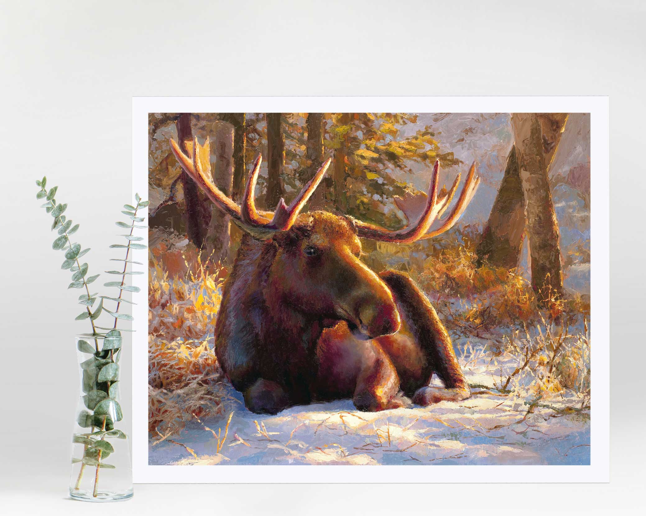 Alaskan Bull Moose Wall Art Print – Art of Karen Whitworth