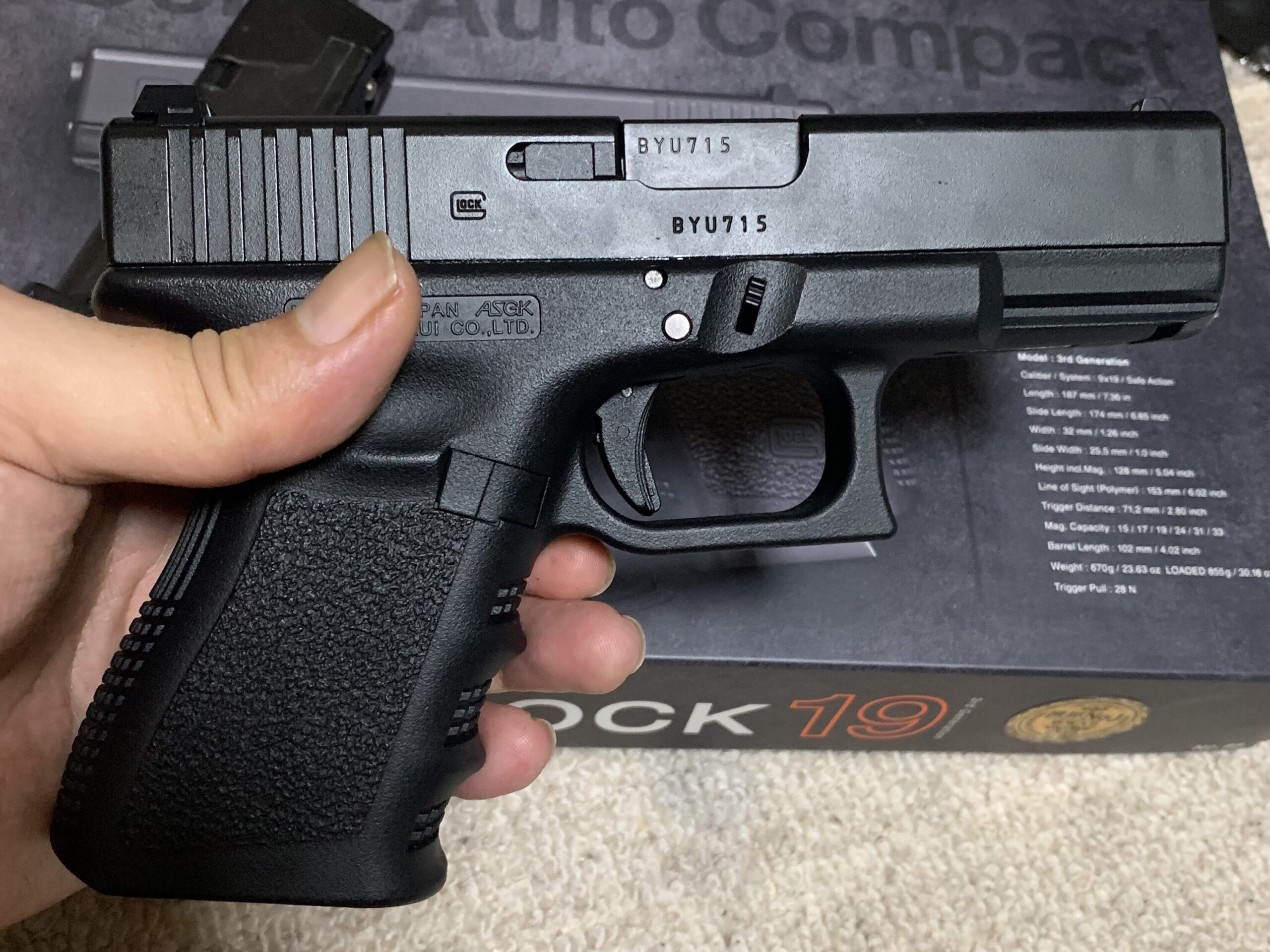 東京マルイ GLOCK 19 gen3 Glock19 代3世代 グロック19 gen3 Glock19