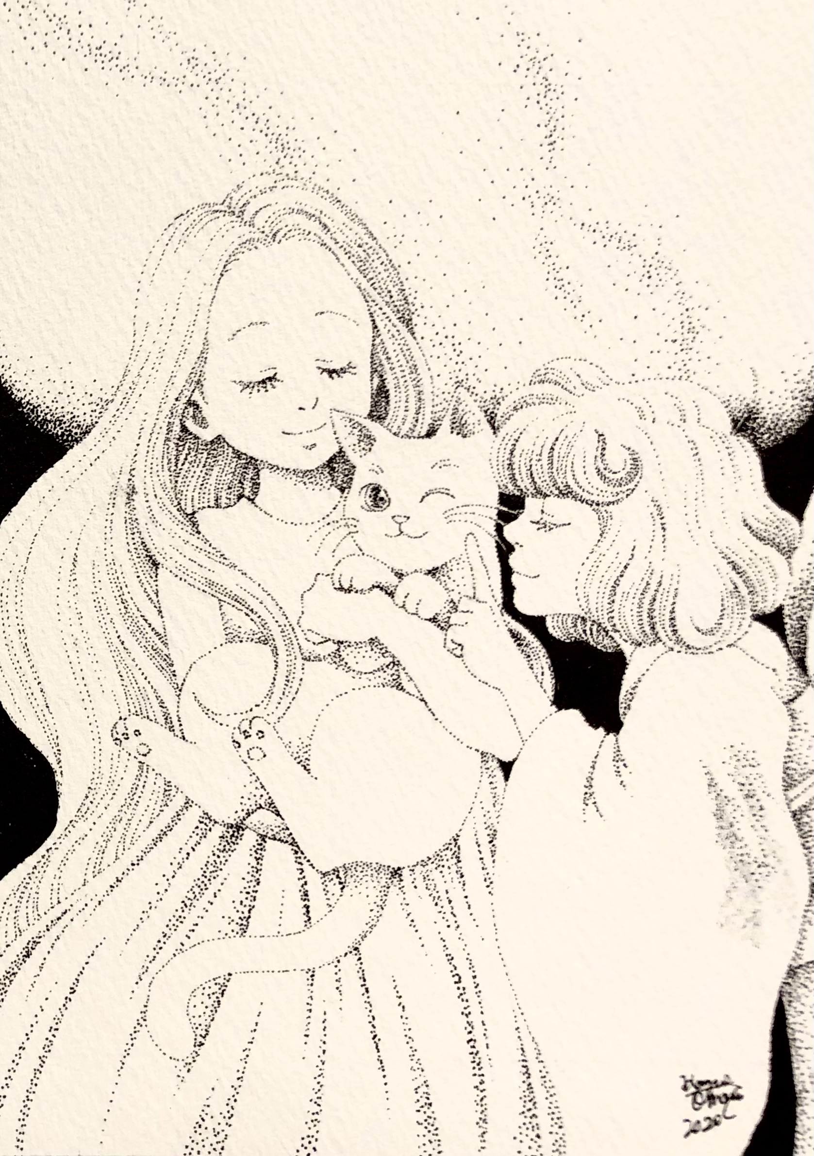 点描画『変革前シリーズ』 | 美術家 大森かずえ / Artist Kazue Omori