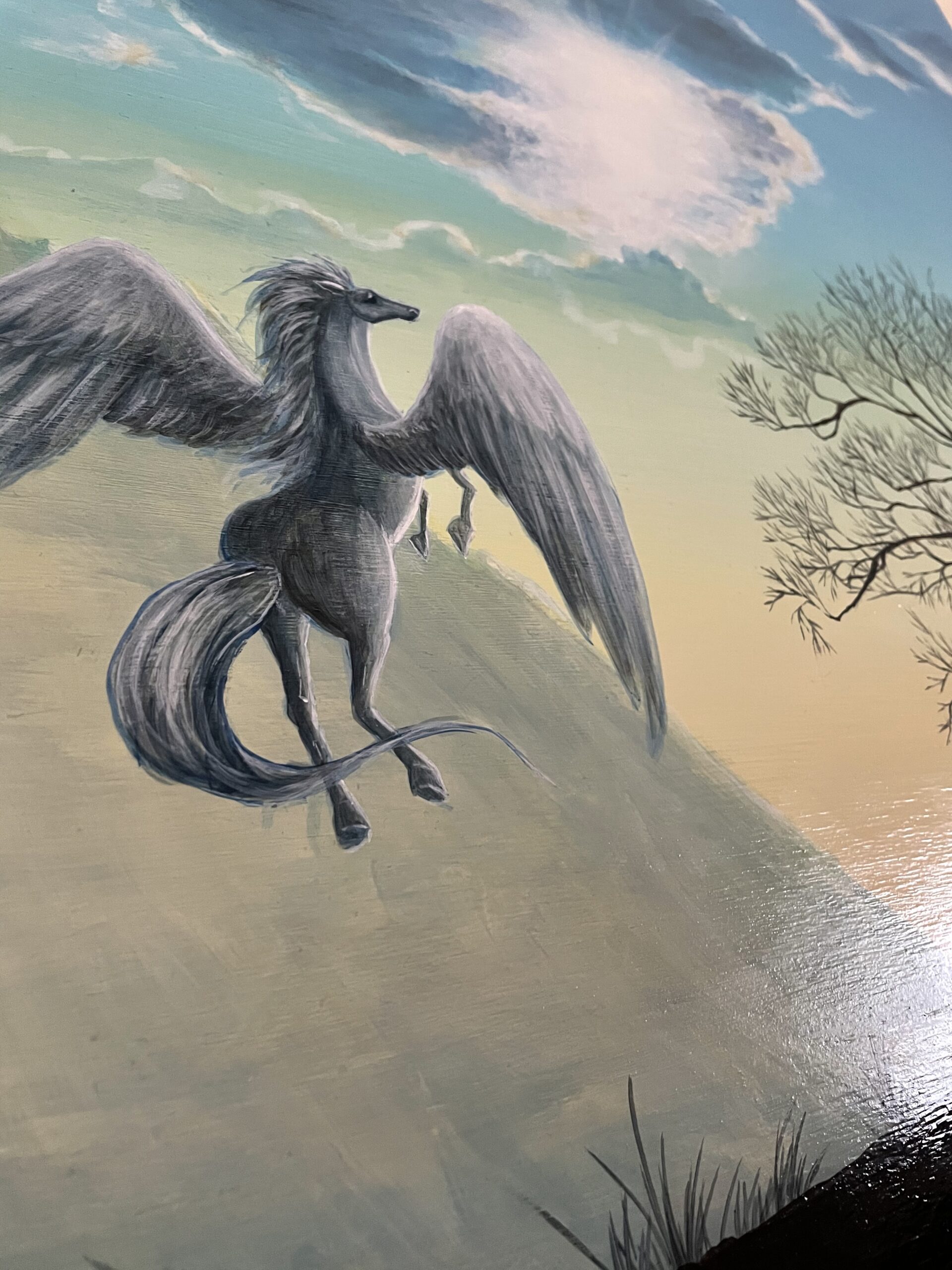 アクリル画『超えたその先で』 | 美術家 大森かずえ / Artist Kazue Omori