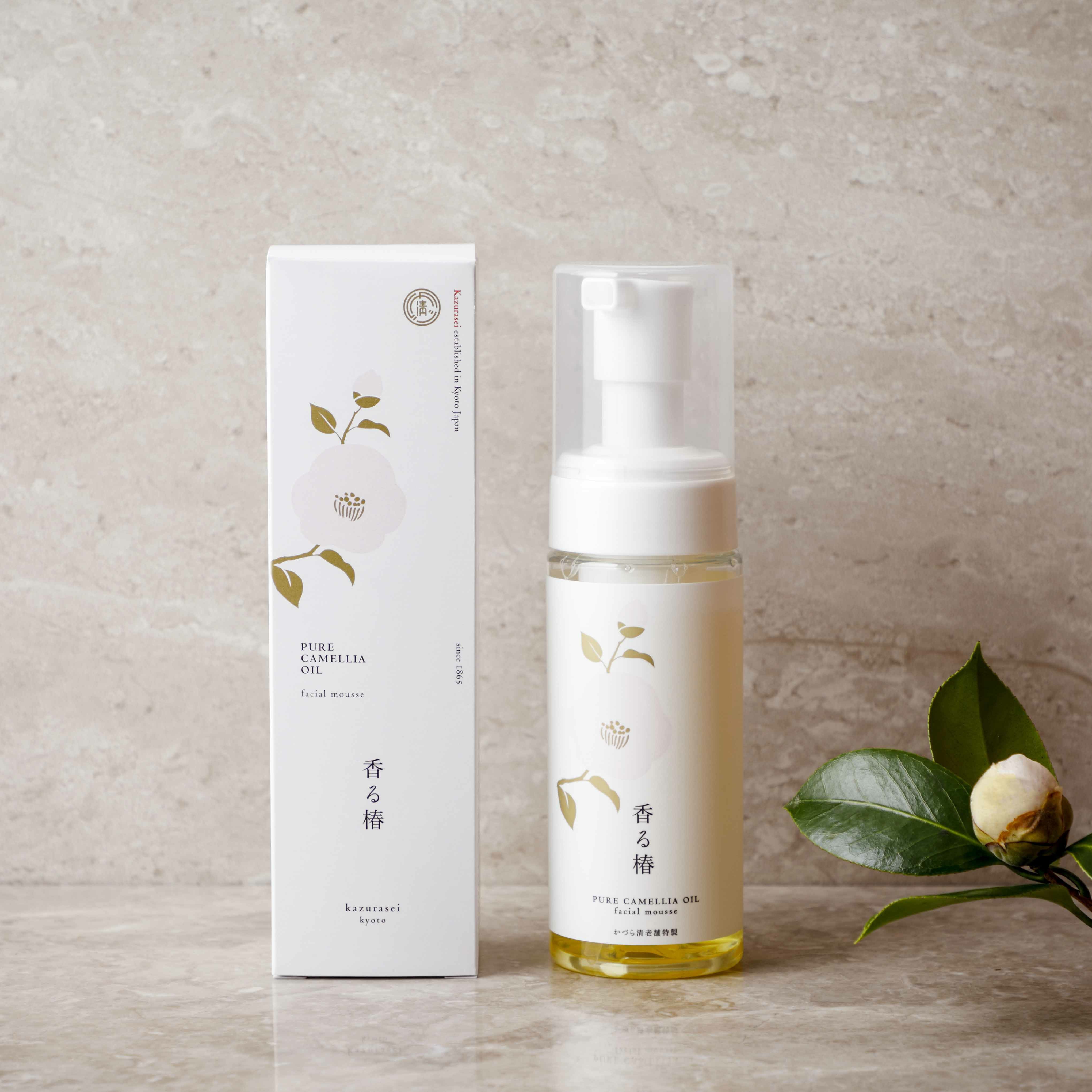 香る椿スキンケア5点セット(ちりめんポーチ付き) | かづら清老舗