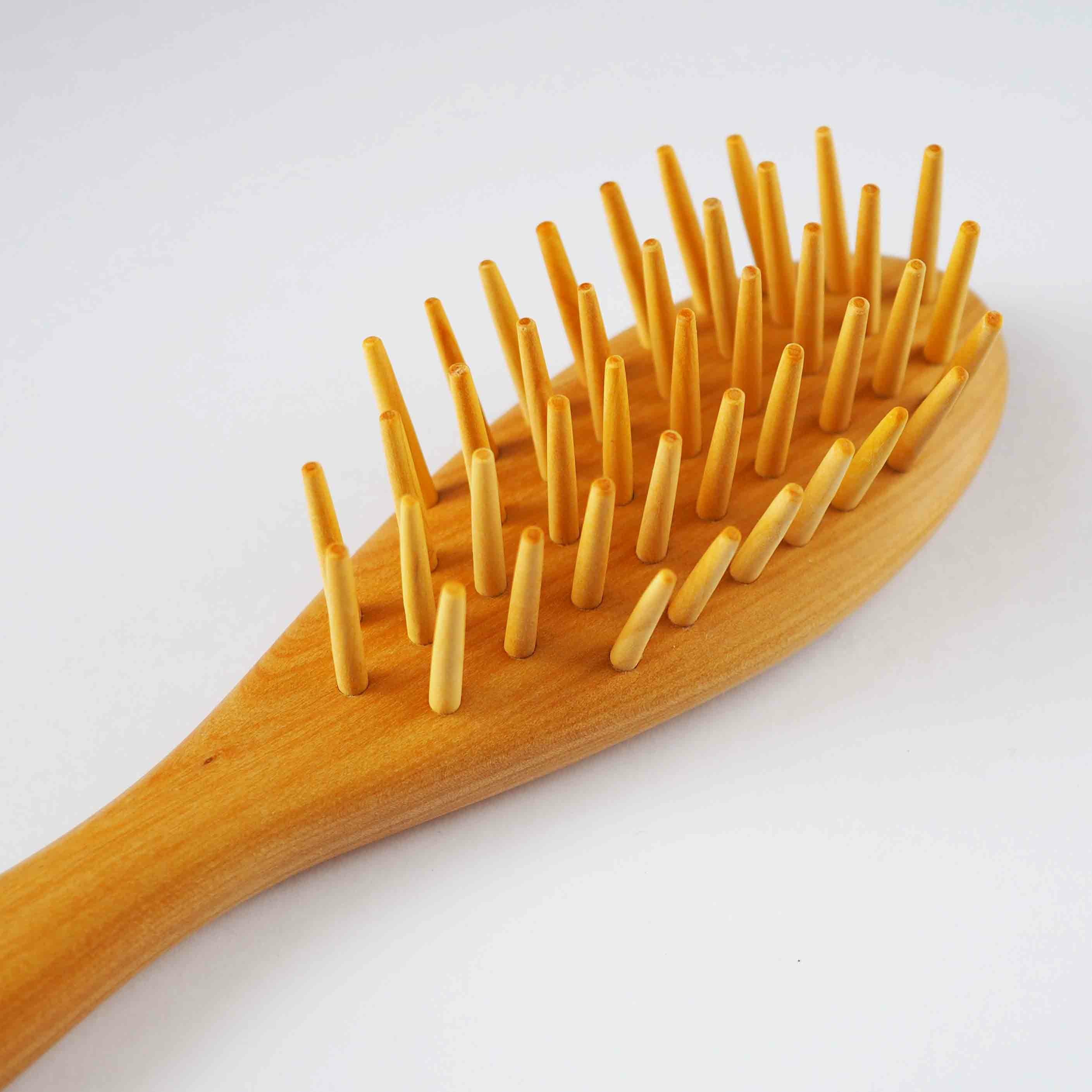 かづら清特選 つげブラシ（楕円ブロー） | かづら清老舗オンラインショップ