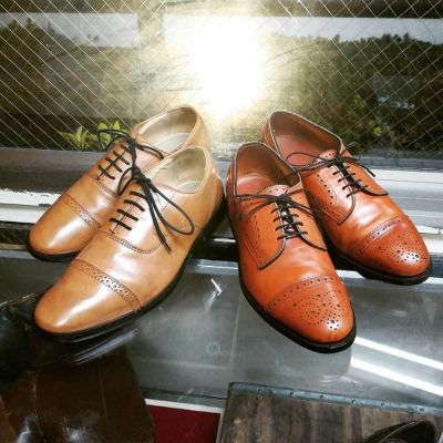 アニリンカーフ仕様の【Allen Edmonds】SEMIBROGUE『sanford』