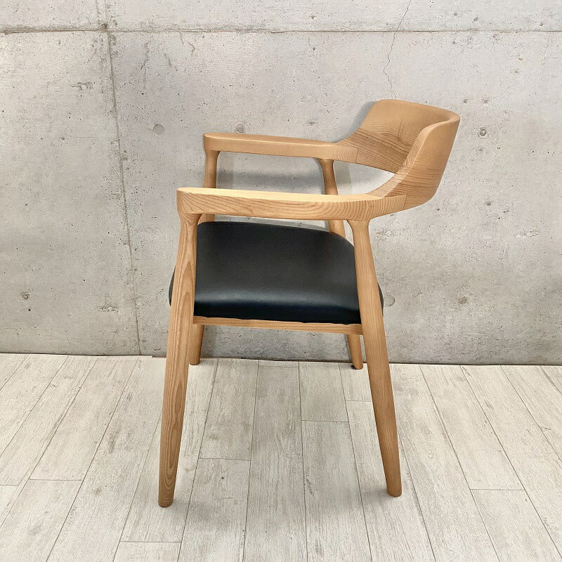 ハクサイ】ナチュラルウッド アームチェア ハクサイ】ナチュラルウッド