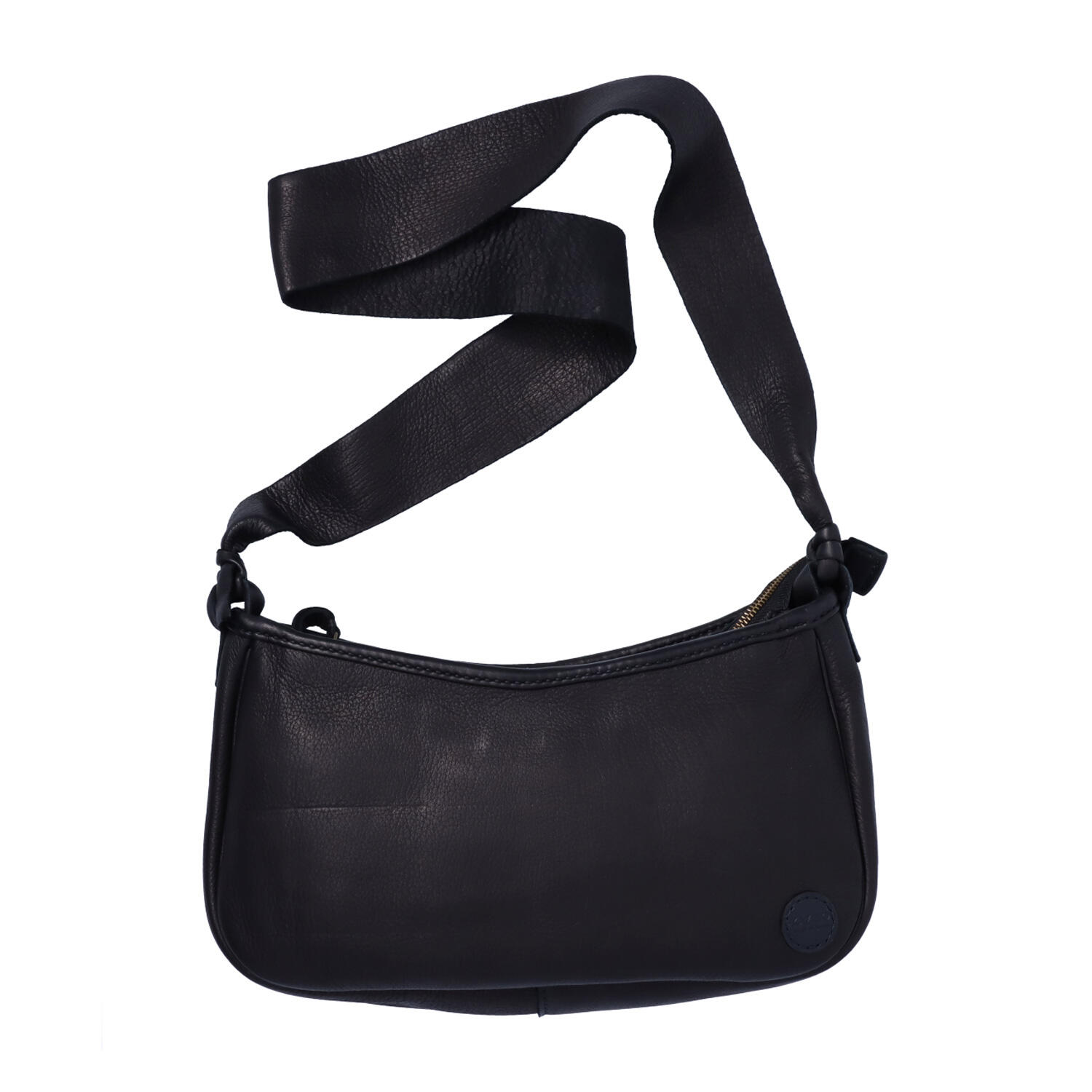 総手縫い 鹿革 ファスナー付き ショルダーバッグ | 株式会社 KAZINO