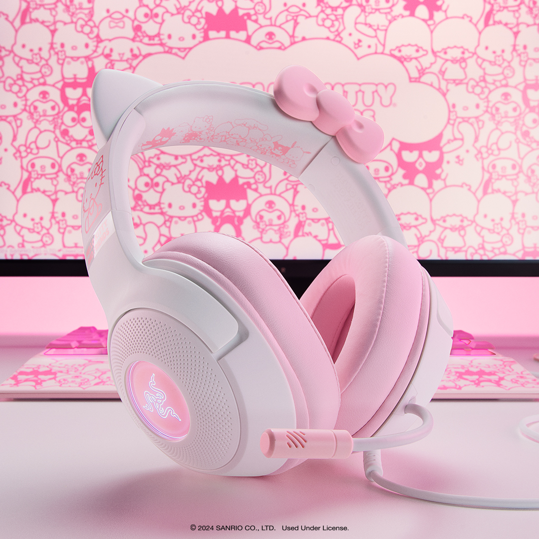 Hello Kitty and Friends collection 》Razer Kraken Kitty V2 に