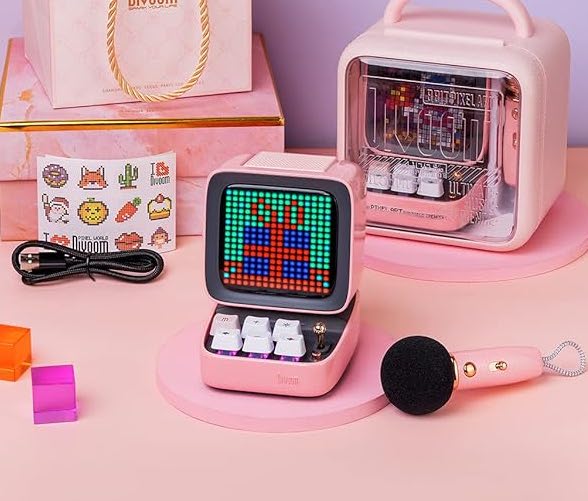 マイク付きで遊び満載⁉️ 『 Divoom Ditoo-Mic』 レトロ封Bluetooth