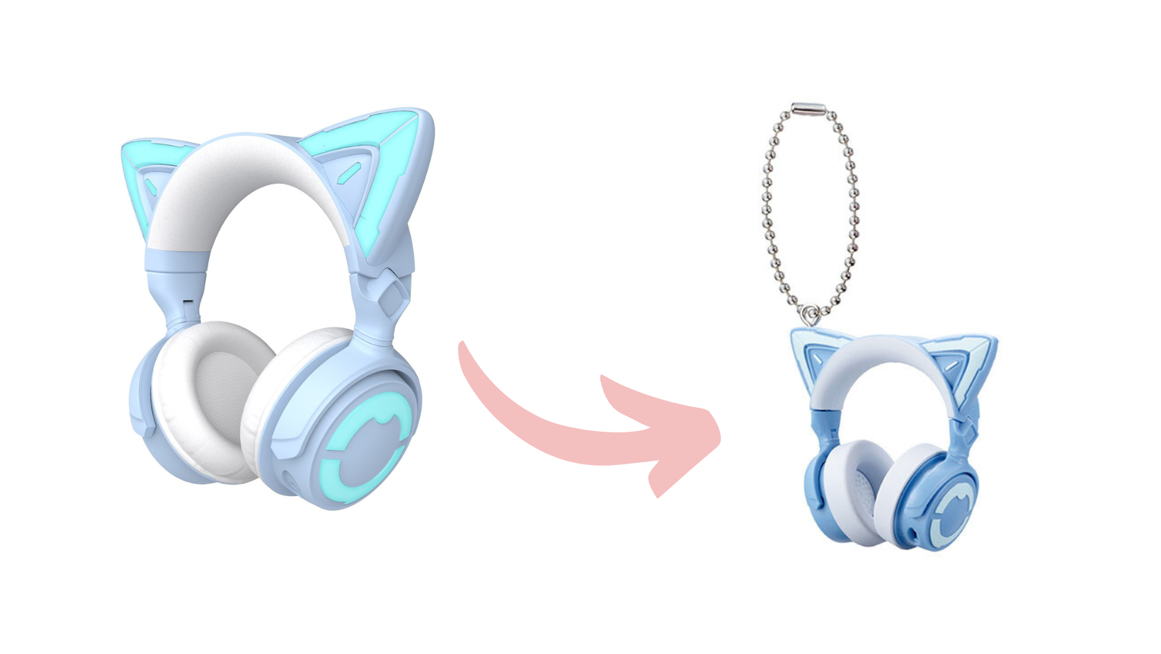 大人気Yowuの猫耳ヘッドホンが、ついにミニチュアチャームに！可愛さ
