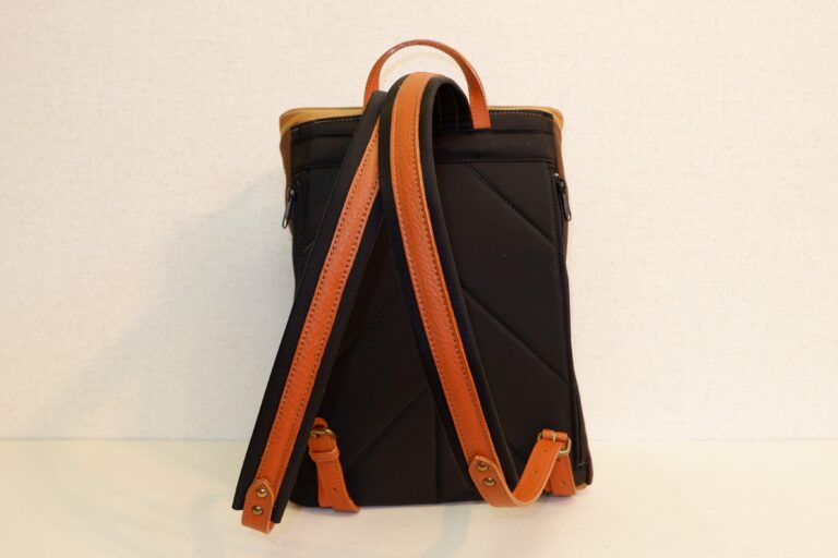 さるぼぼリュック 帆布 ブラウン×ベージュ×柿渋 | 河本商店 京都