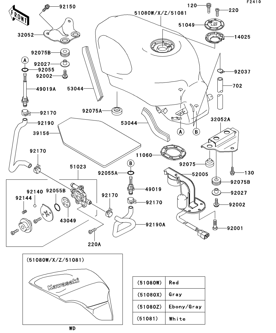 カワサキパーツ/ウエア＆グッズオンラインショップパーツ選択