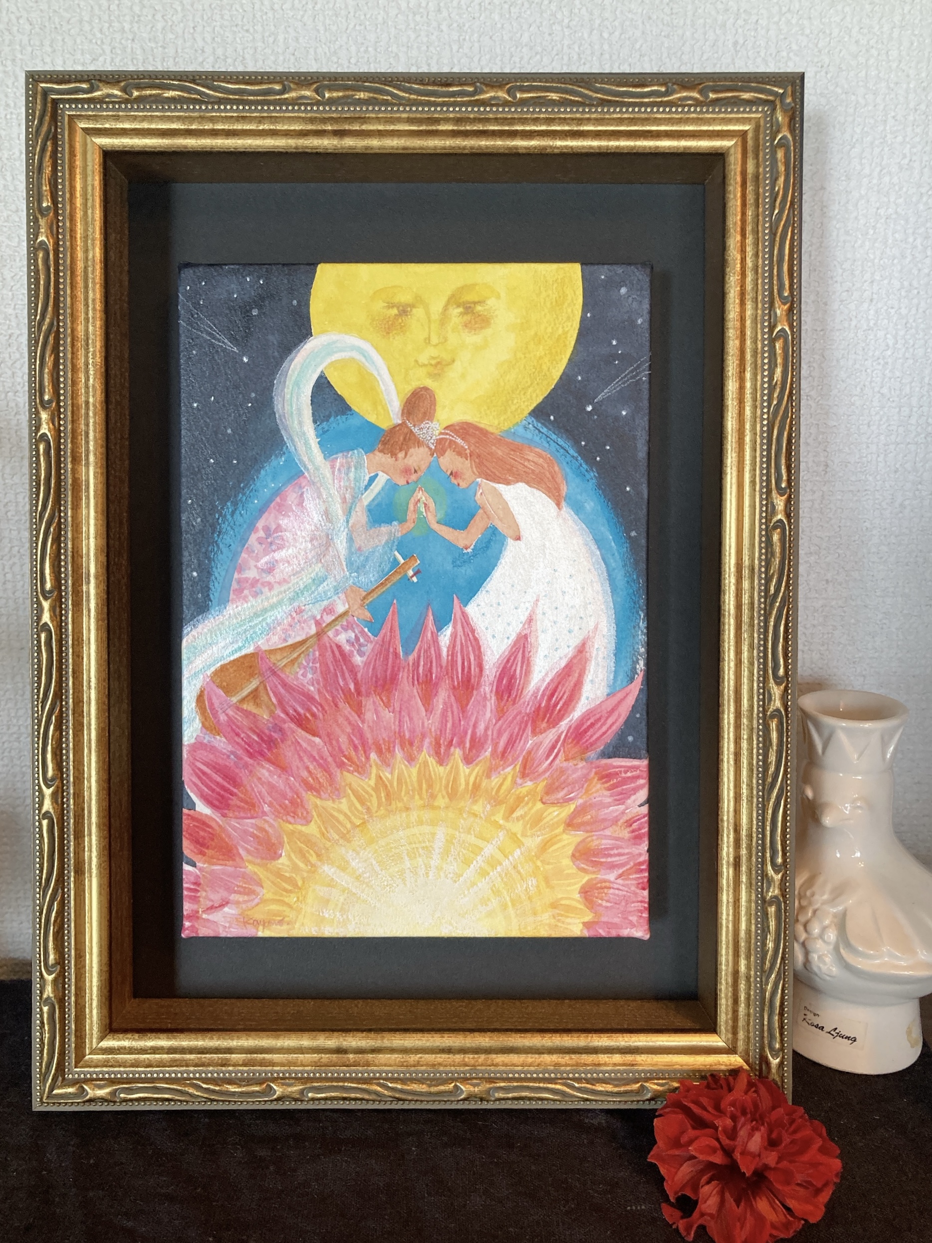 あなたの心の自画像」水彩＆アクリル原画 | 佳矢乃しずくあつめ會