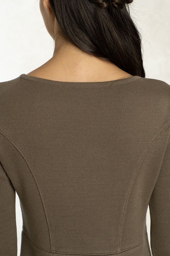 ☆【洗えるニット 】ミラノリブニットワンピース– kay me