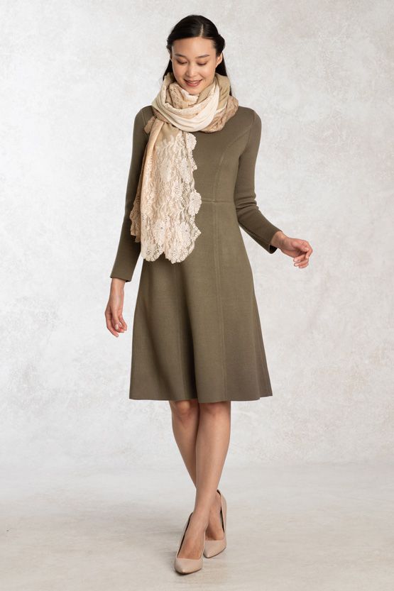 ☆【洗えるニット 】ミラノリブニットワンピース– kay me