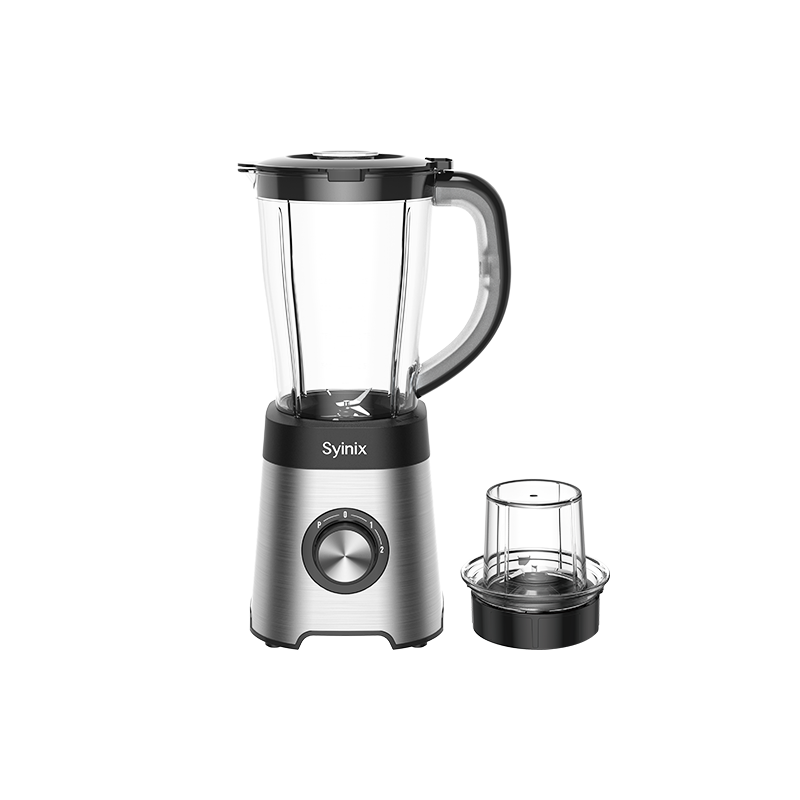 Syinix Power Blender Smoothie Maker 2-In-1 With 1.5L Silver Q70BL1