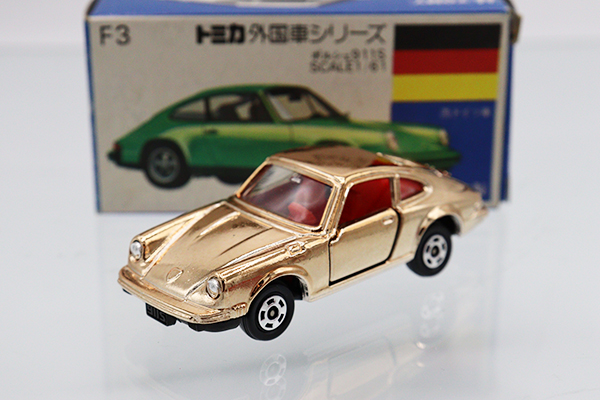 ミニカーショップ ケンボックス トミカ 青箱☆F3☆ポルシェ911S (金