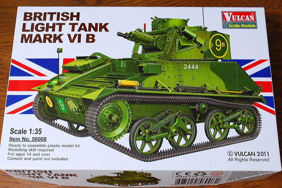 マーク6B MARK VI B イギリス軍軽戦車 バルカン 1/35 組立と塗装・製作