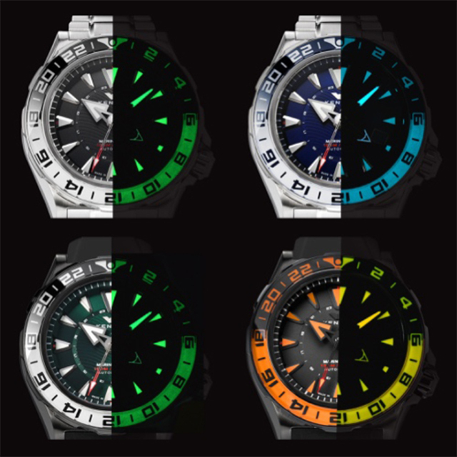 88本限定】KENTEX マリンGMT ブラックPVDxオレンジ／ MARINE GMT Black