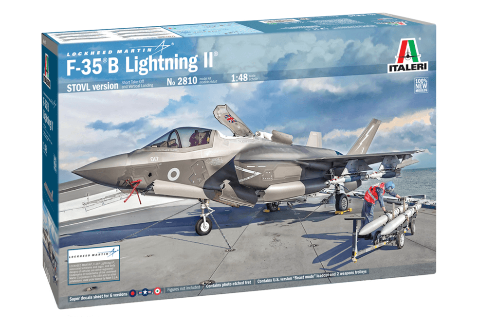 1:48 Scale ITALERI RAF F-35 B LIGHTNING II STOVL Model Kit - Kent