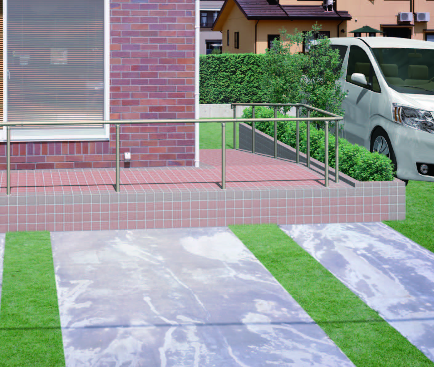 三協アルミ | エトランポU1型フリー支柱タイプ／上部笠木納まり【2023