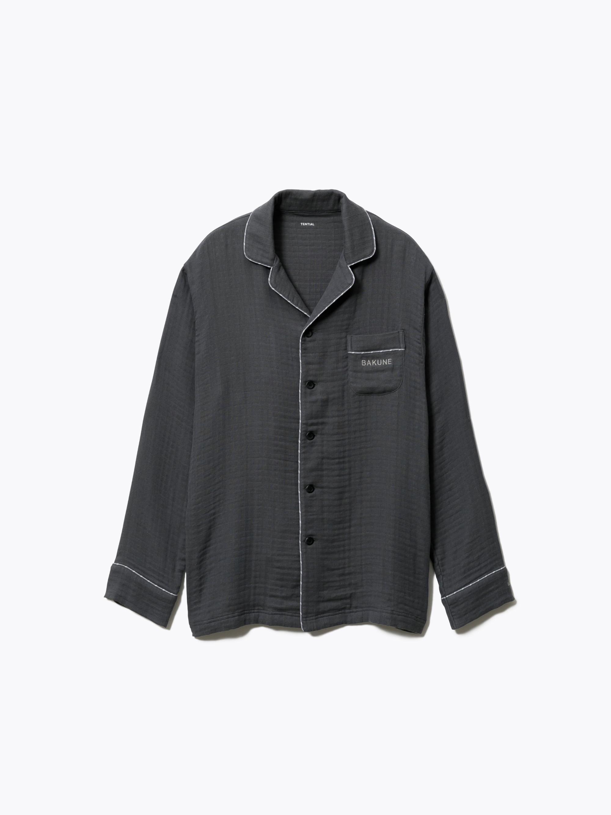 BAKUNE パジャマ ガーゼ / 長袖シャツ_25FW | TENTIAL公式オンラインストア