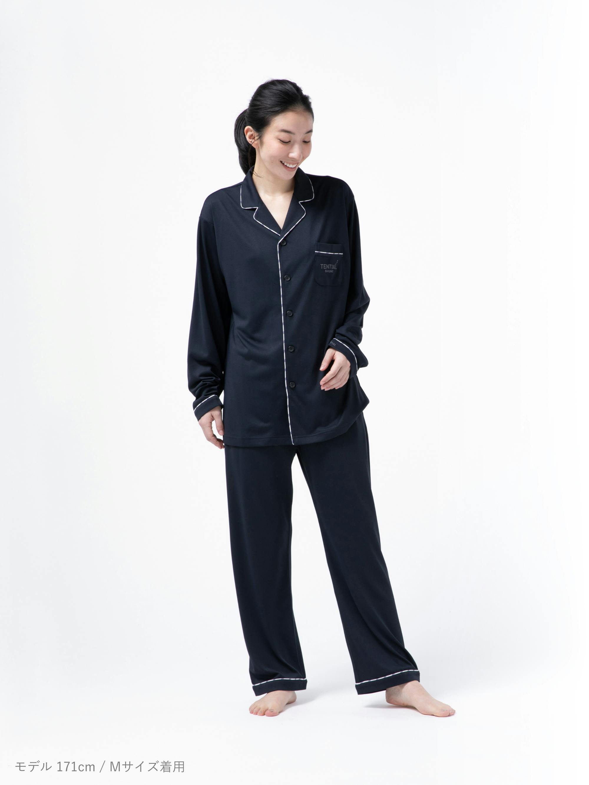 BAKUNE Pajamas Dry 上下セット（長袖シャツ・ロングパンツ）_25SS