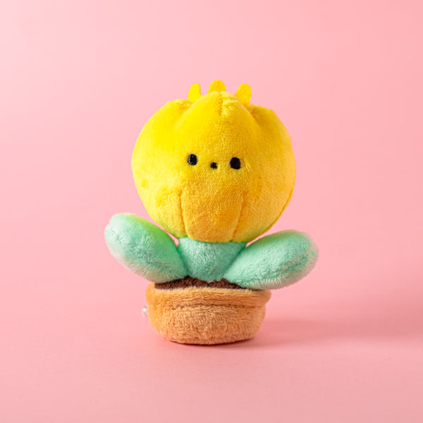 Tulip stuffed toy keychain/yellow/Haruna Sudo