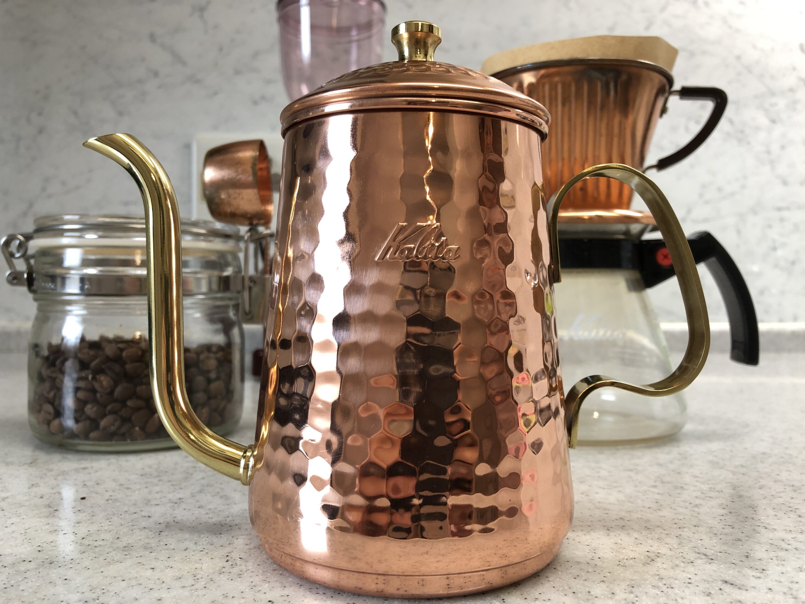 Kalita（カリタ）コーヒーポット 銅 600mlレビュー！経年変化が