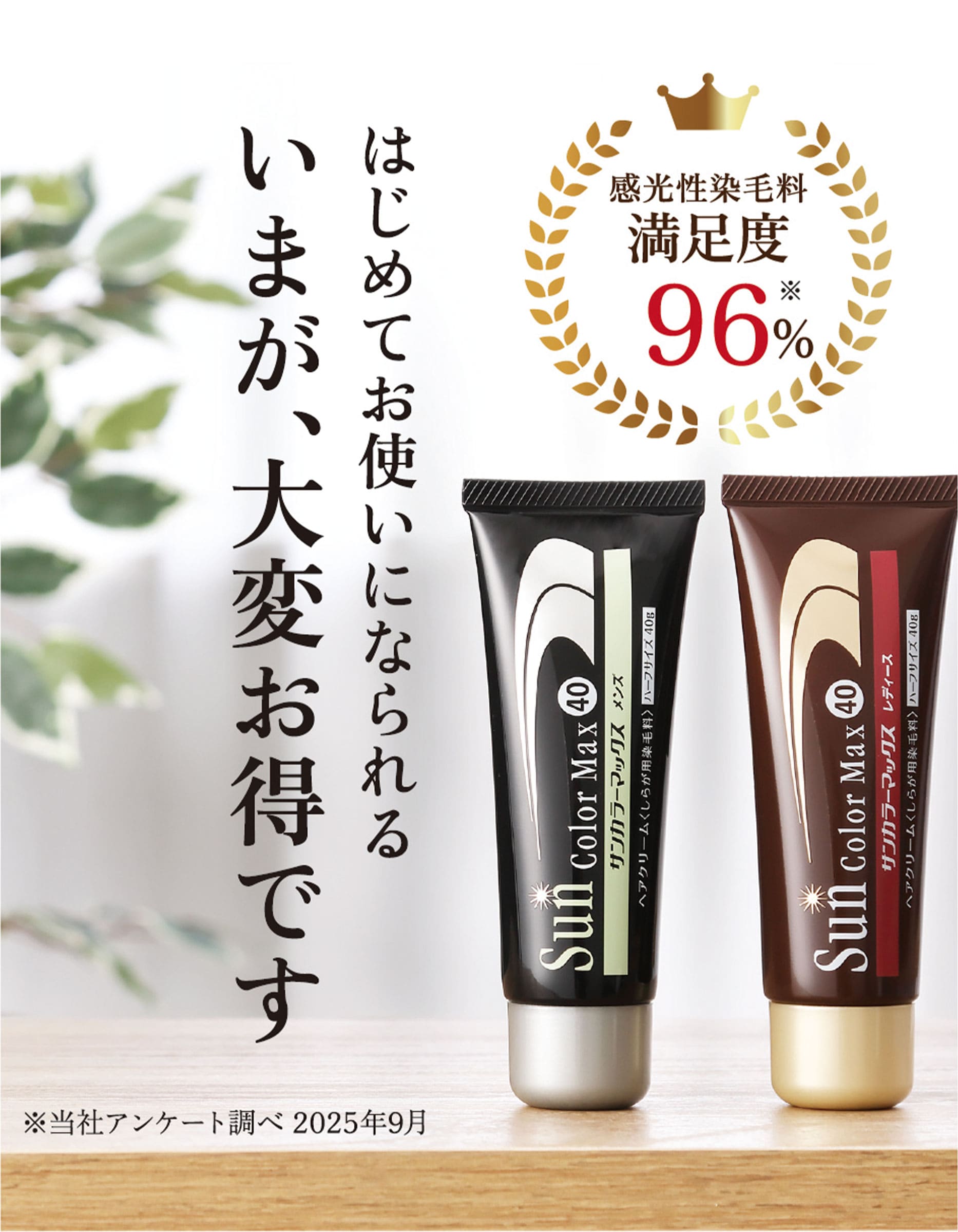 初回2本半額50%off 白髪染めサンカラーマックス③ ｜ ケンコー公式