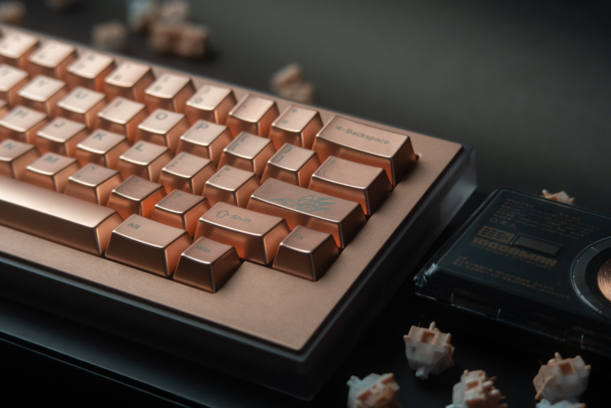 Awekeys Metal Keycaps Set - Copper Eagle