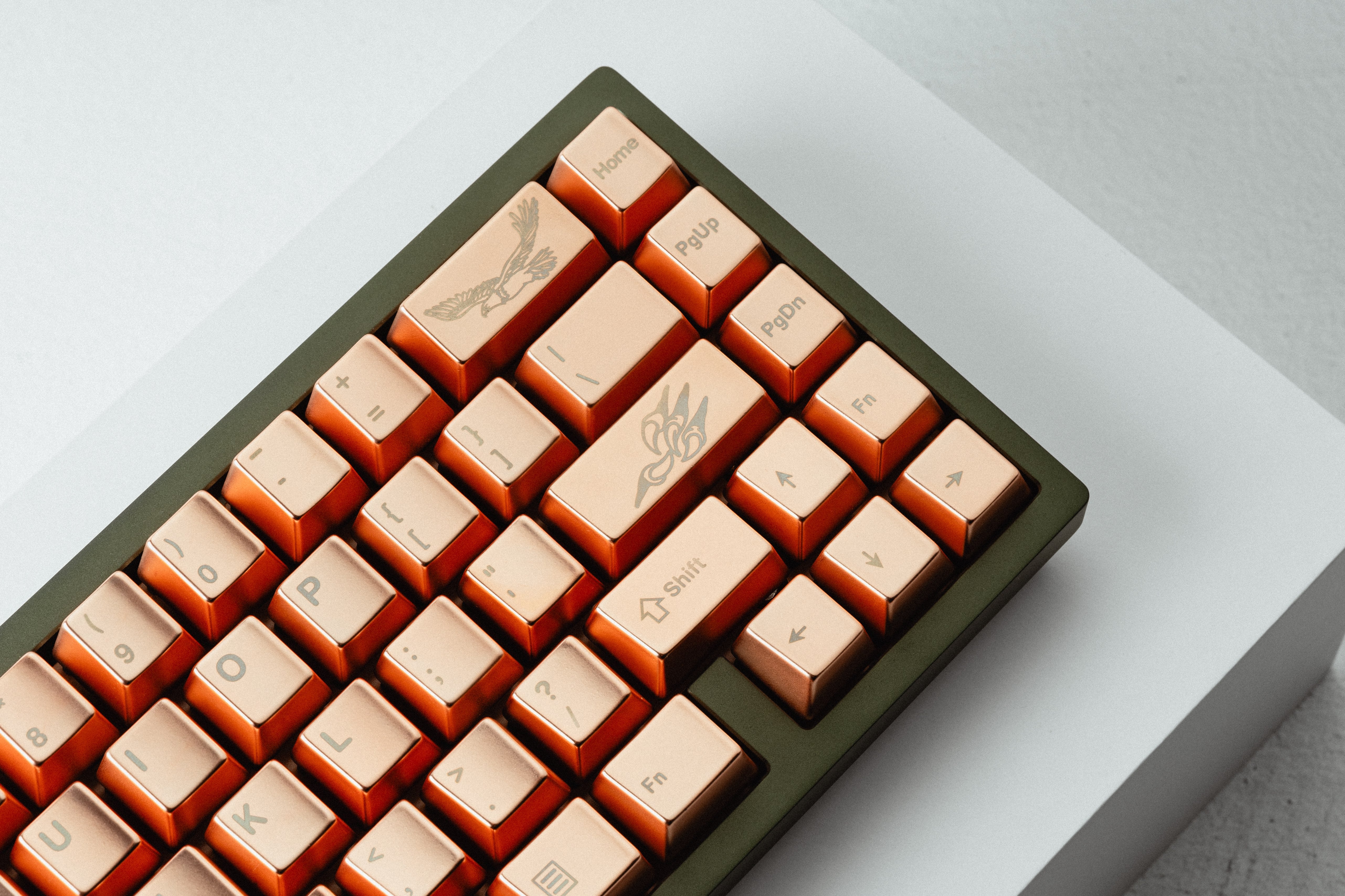 Awekeys Metal Keycaps Set - Copper Eagle