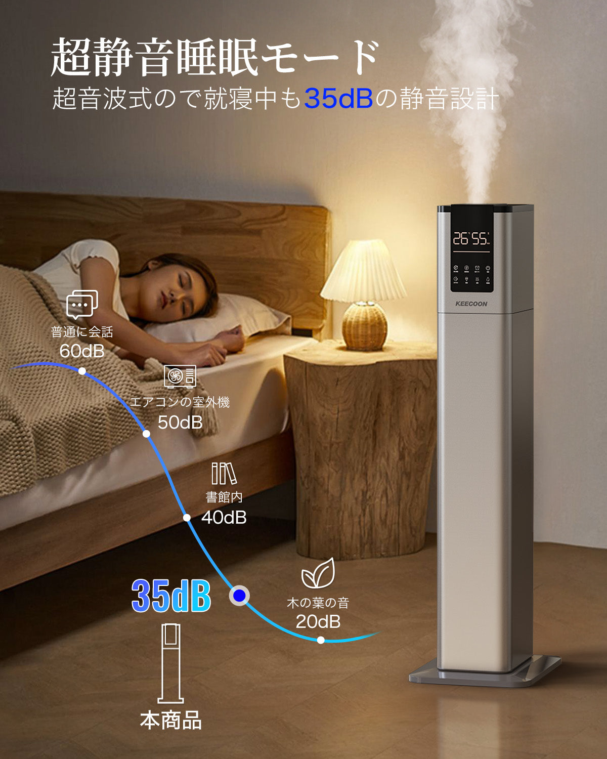 加湿器 大容量13L スチーム式 ハイブリッド 加熱+超音波 アロマ対応