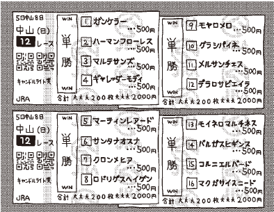 最終レースは全頭の単勝馬券を買う」。馬券を嗜むコアな競馬ファンが