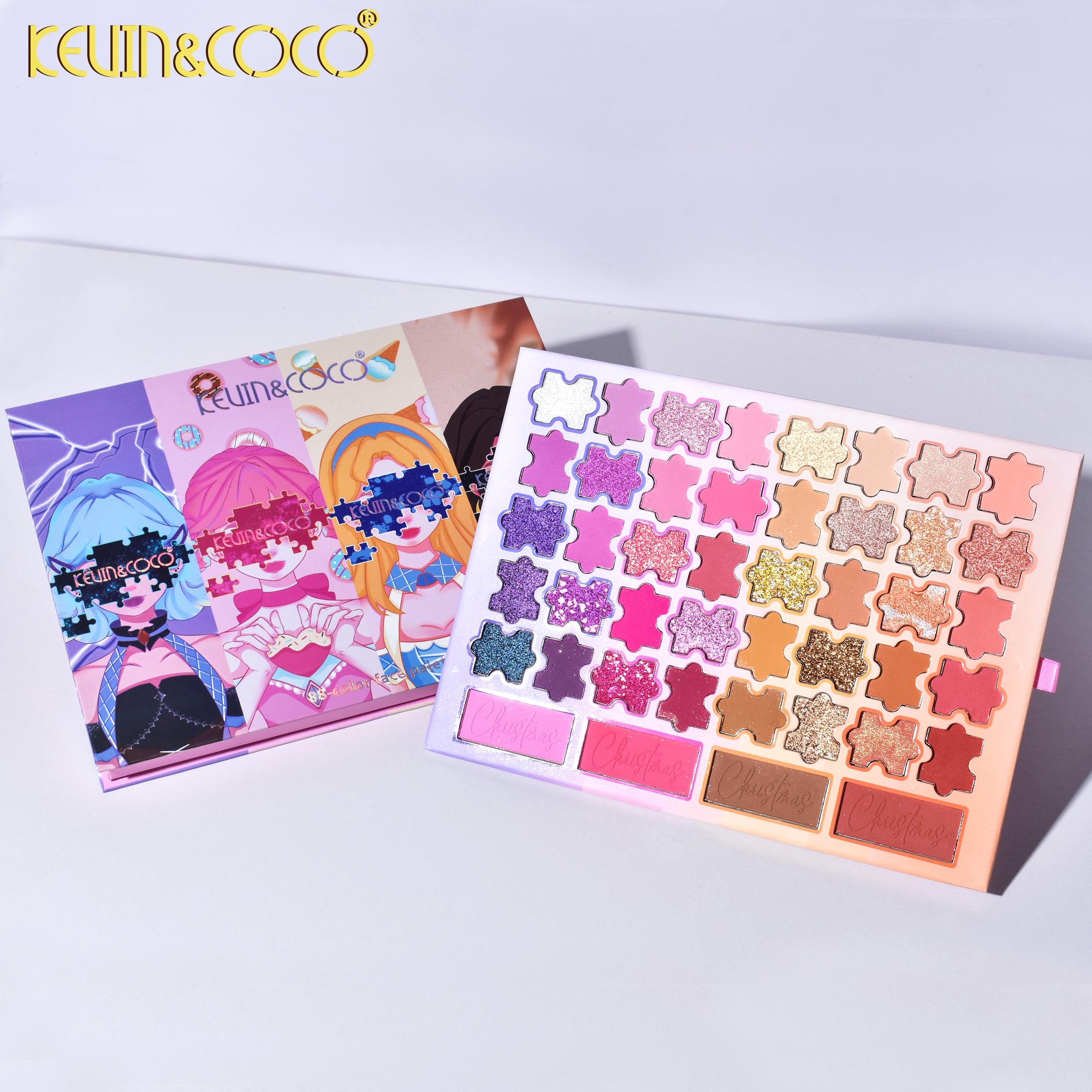 88-Color Puzzle Sis Eyeshadow Palette Pack - 6 PCS (KC244997
