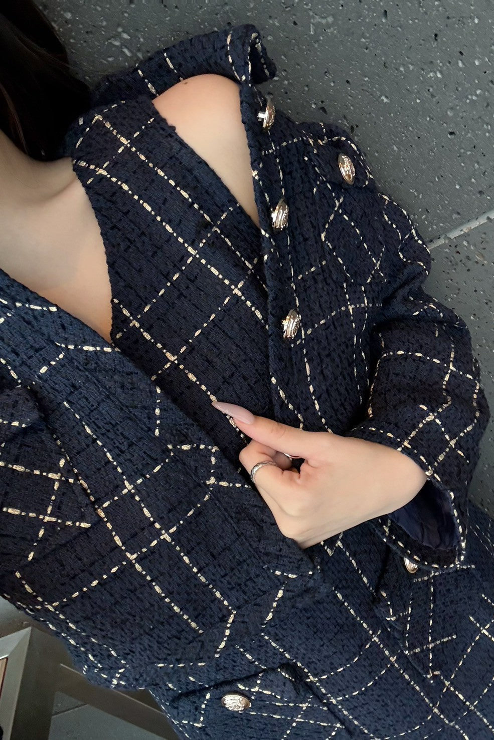 チェックツイードセットアップ KR12236