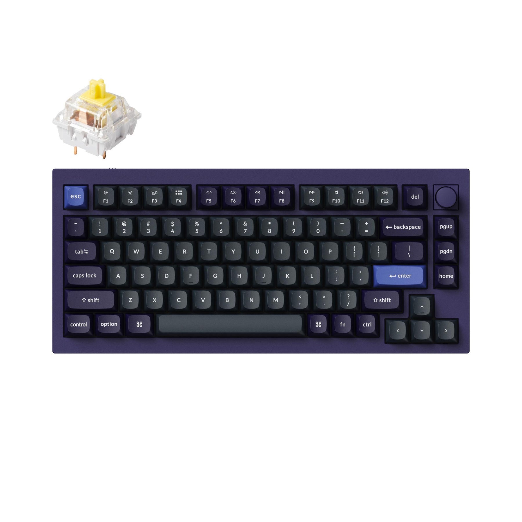 Keychron Q1 V2 US配列 Gateron G Pro 青軸