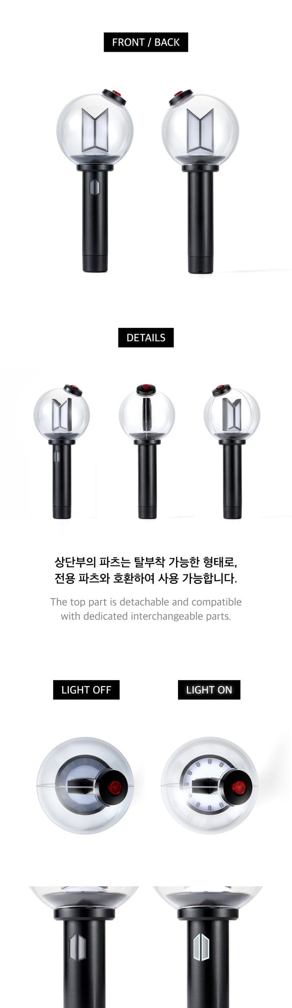 BTS OFFICIAL LIGHTSTICK VER.4 + CRADLE – kheartshop