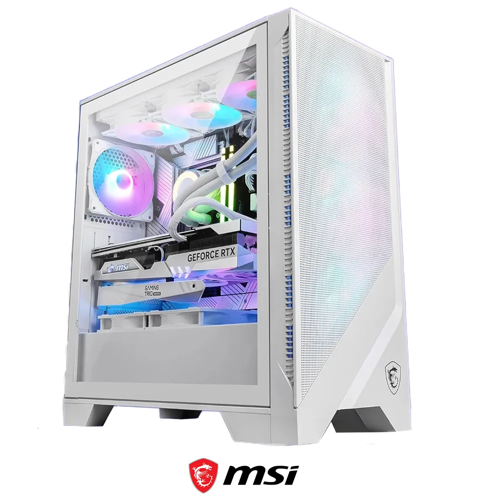MSI MAG FORGE 320R AIRFLOW 4x Fan ARGB with Controller WH - KhabirTech