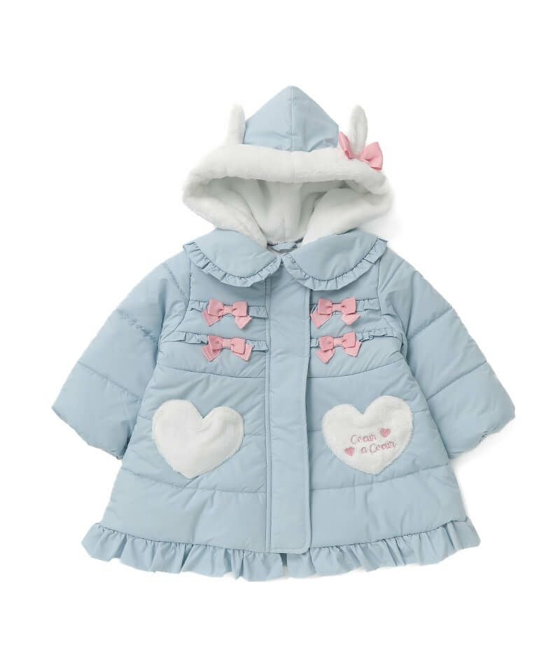 coeur a coeur うさみみ中綿ロングコート | キムラタンオンラインストア