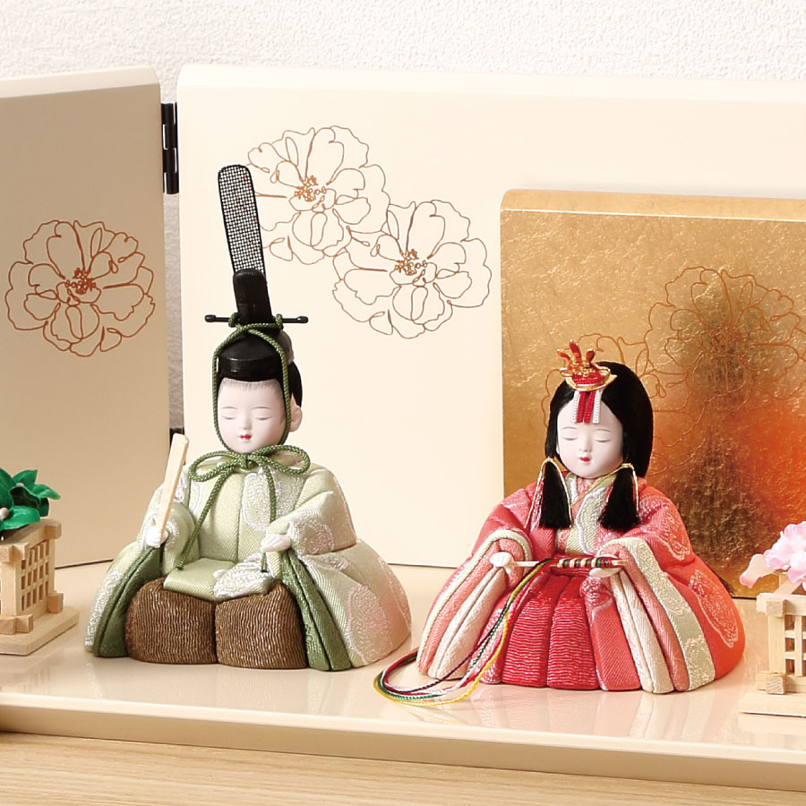 人形の田辺 / 【一秀】木目込雛人形 桃山雛（M-I011-C）