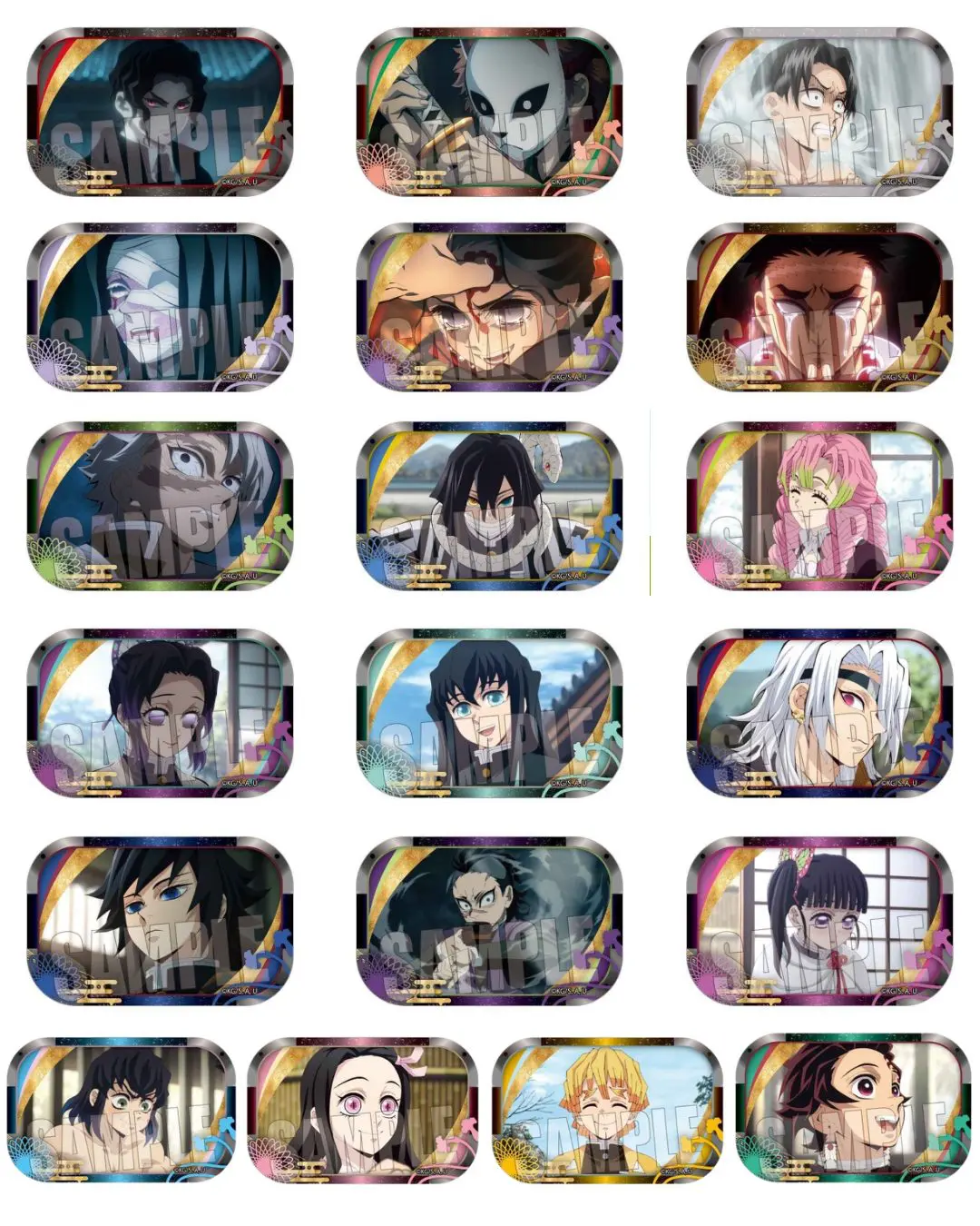 テレビアニメ「鬼滅の刃」柱稽古編 メモリーズスクエア缶バッジ【再販