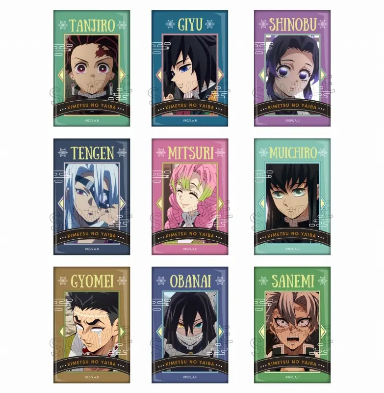 鬼滅の刃 スクエア缶バッジ - 柱稽古編 -【2025年5月発売】