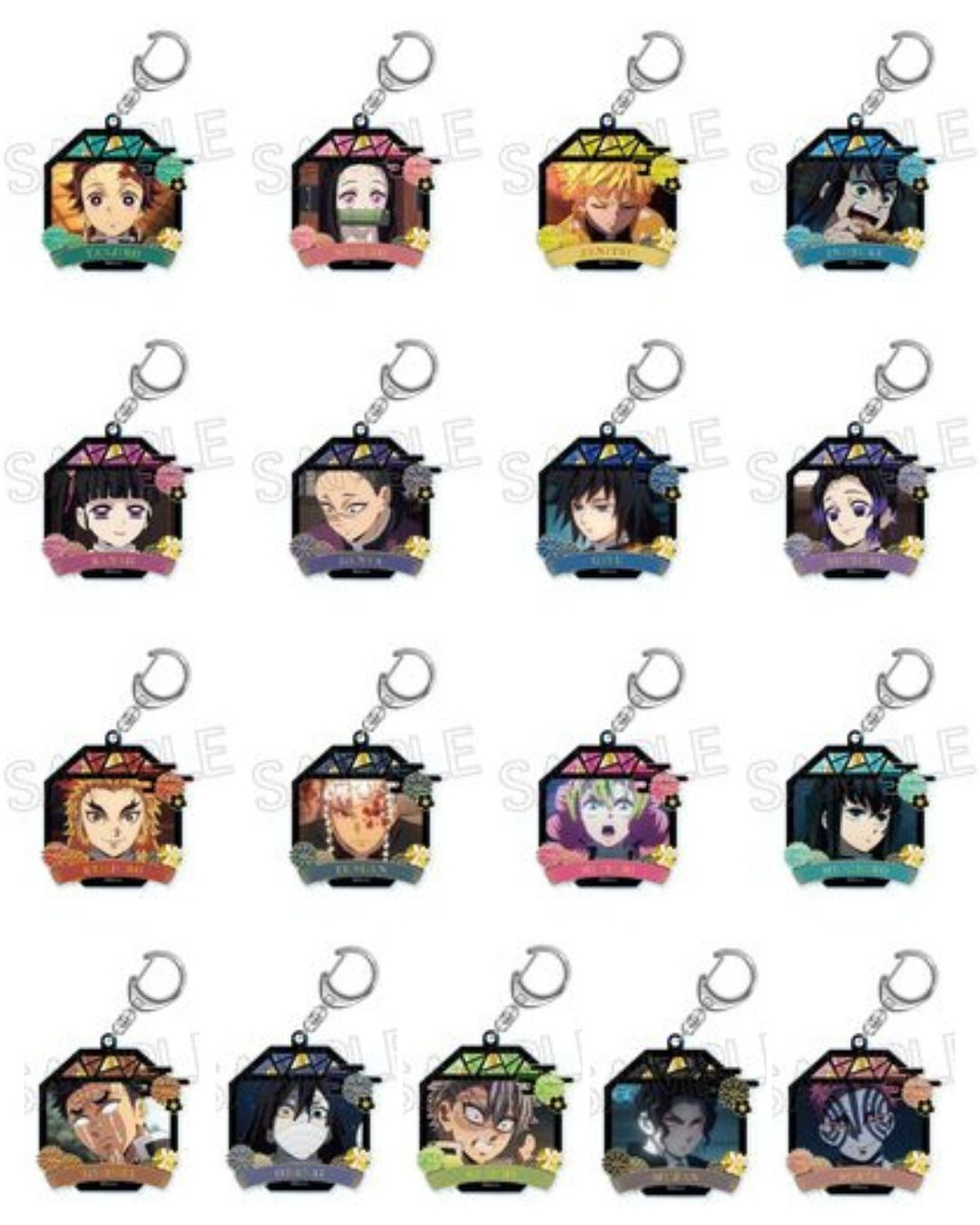 鬼滅の刃 螺鈿風 シリーズ アクリルキーホルダー Vol. 4【再販】【2025