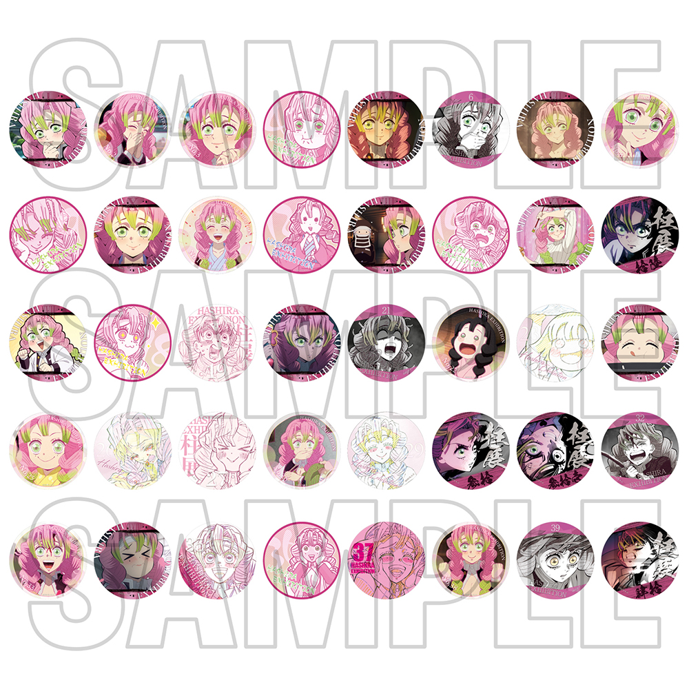 鬼滅の刃 柱展 柱百景「甘露寺蜜璃」エモーショナル缶バッジ 6点 鬼滅