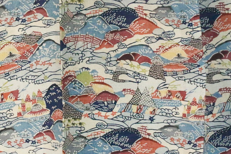芹沢銈介の型絵染(かたえぞめ) – きものを着たい！