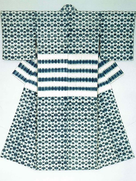 片野元彦の藍染め絞り – きものを着たい！