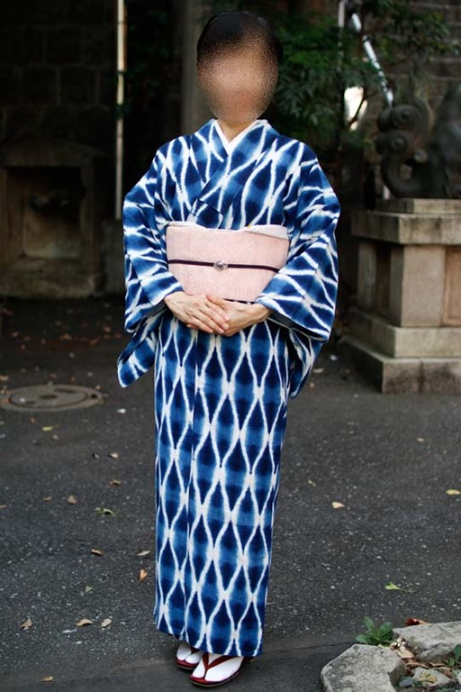 片野元彦の藍染め絞り – きものを着たい！