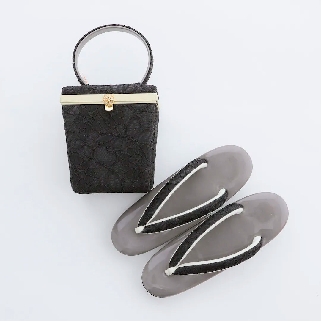 k*4様 ◇印伝風:草履・バッグセット◇ k*4様 ◇印伝風:草履・バッグ