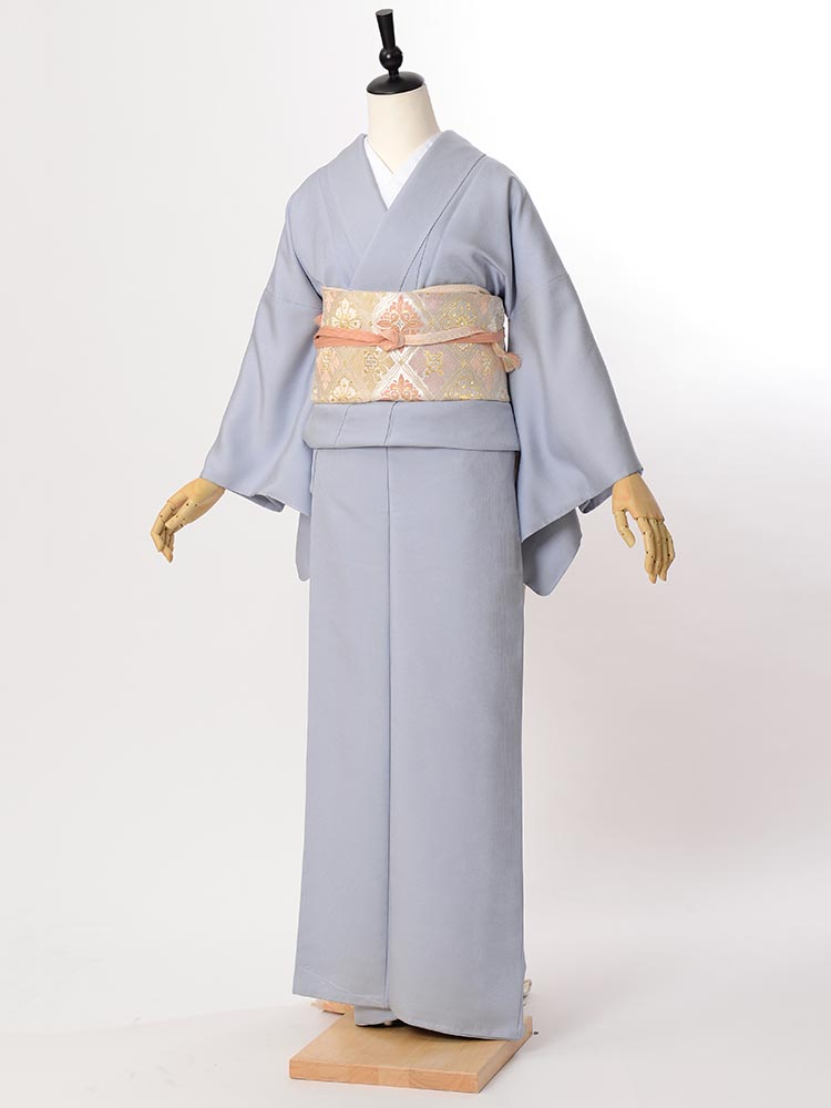 高級色無地レンタル】muji-107 ブルーグレー MSサイズ ｜KIMONO-PRO