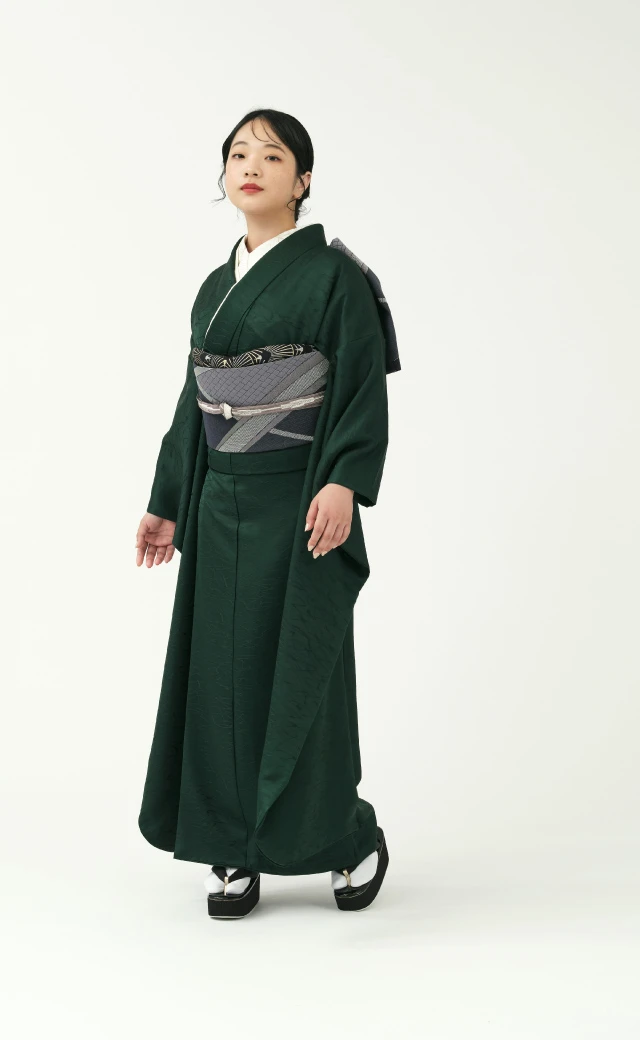 振袖／想い愛／深緑 | 振袖レンタル·購入や成人式の着付けは「きもの