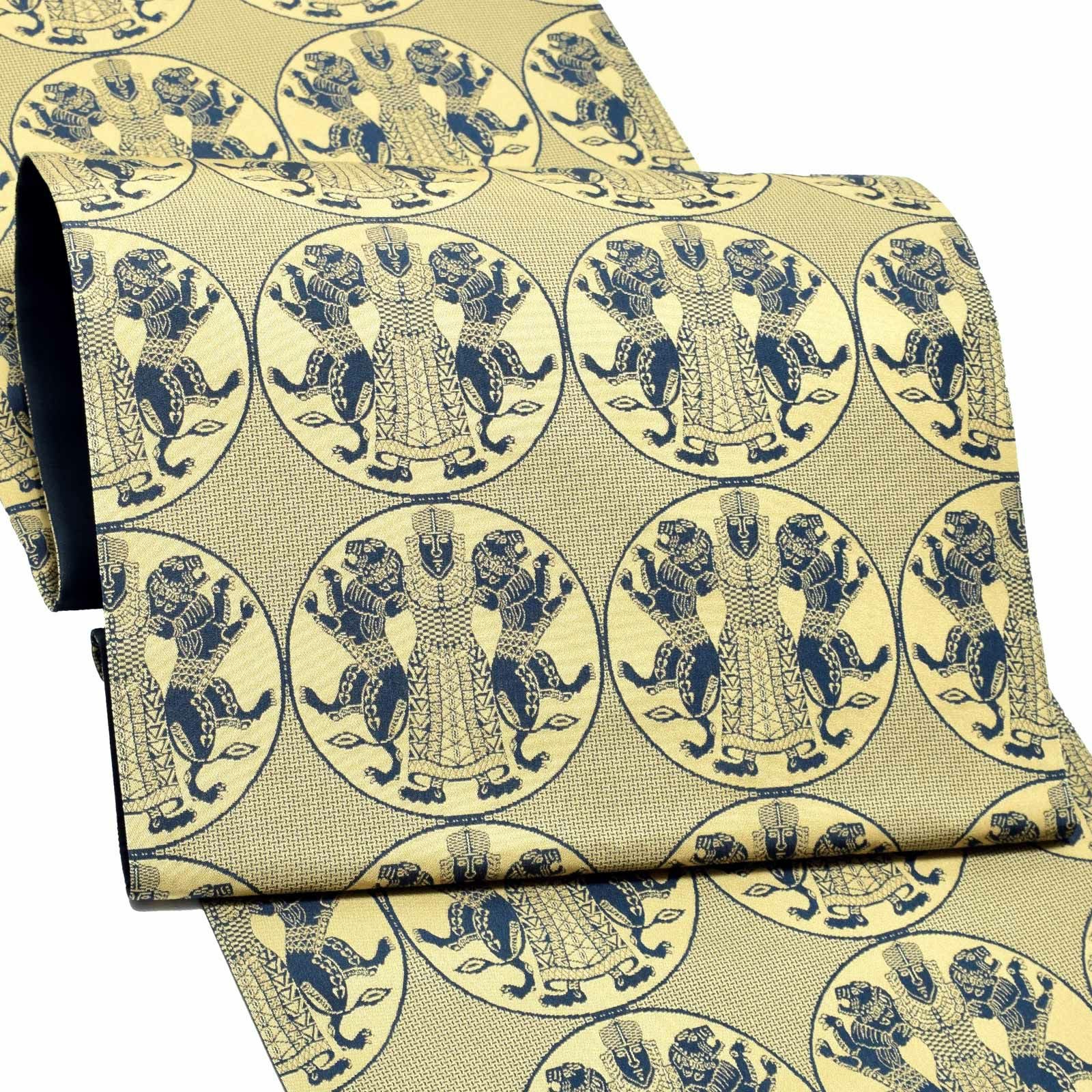 Prices down2】洒落袋帯 「獅子とり王子」 龍村美術織物謹製 西陣織